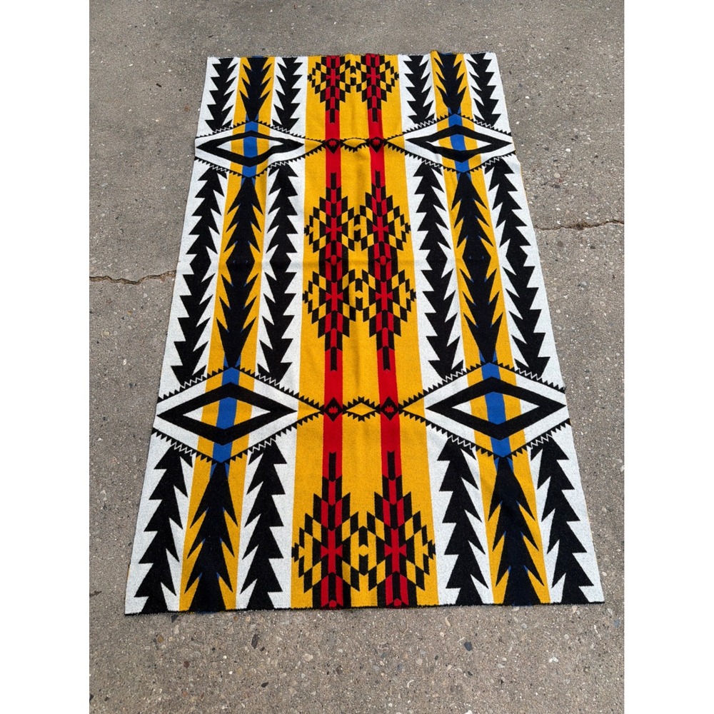 Pendleton Woolen Mills Fabric Remnant 1 Yard+ Reversible Southwest Eagle Rock